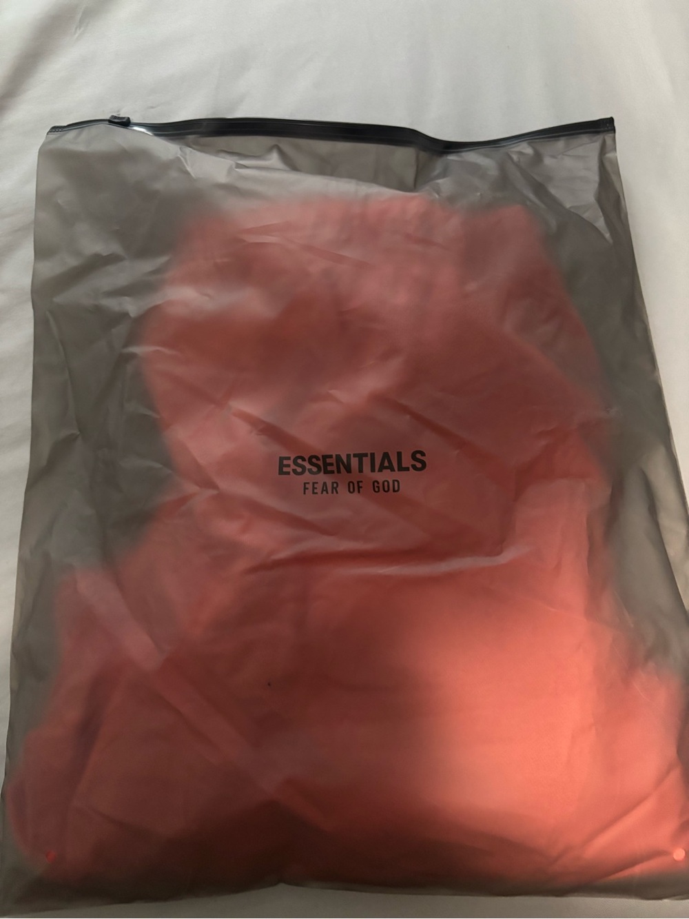 Essentials fear of god coral shorts